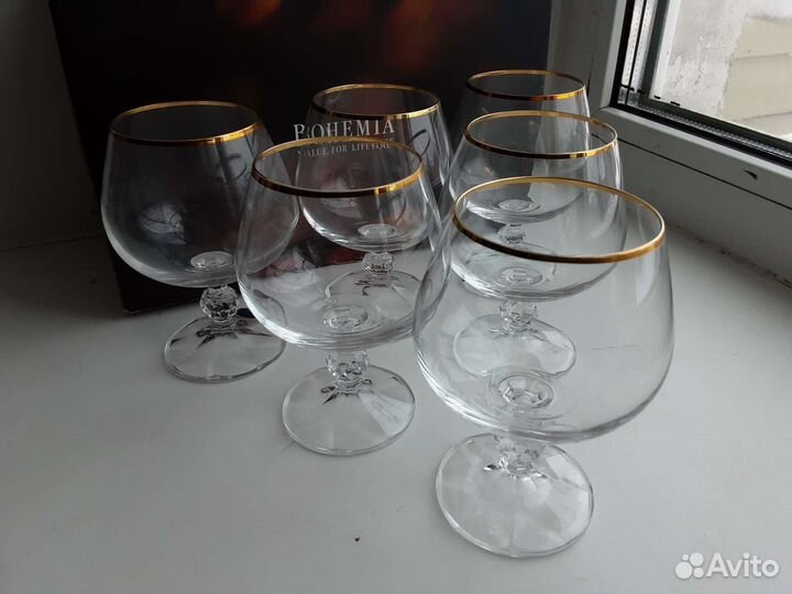 Фужеры Bohemia, набор на 6 персон
