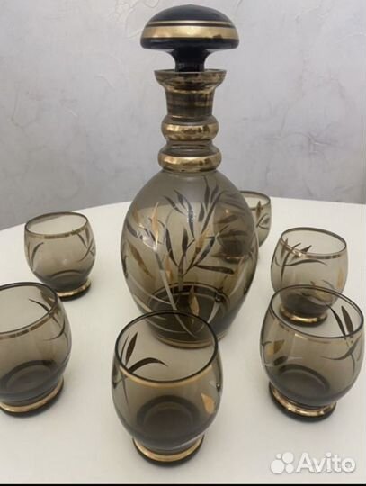 Графин со стаканами чехия