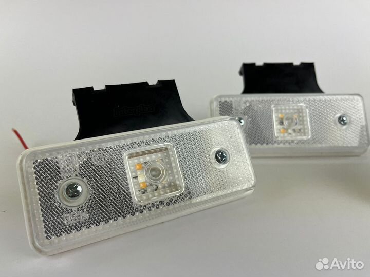 Фонари боковые белые 12/24в к-т 8шт