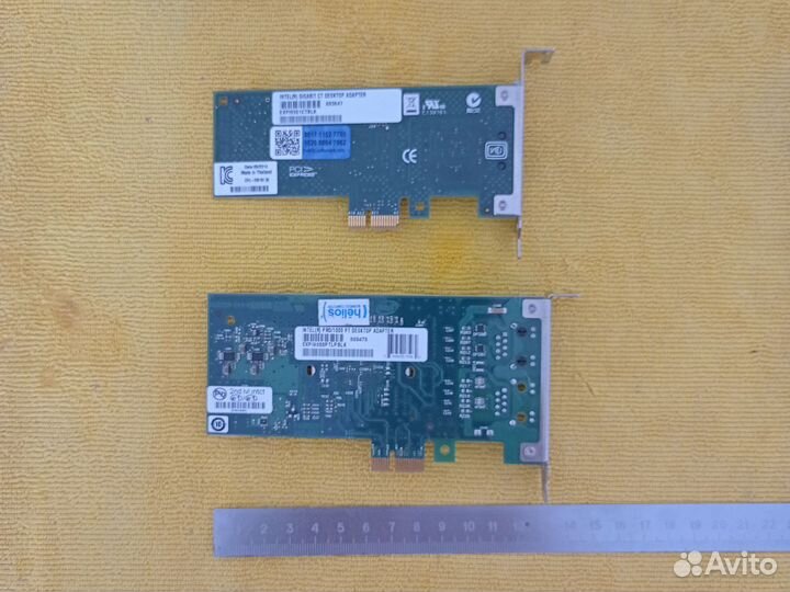 Сетевая карта Intel гигабитная низкопрофильная