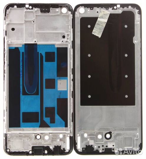 Рамка дисплея для Realme 8/8 Pro Черная A+