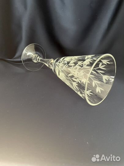 Бокалы резьба хрусталь Гусеевский