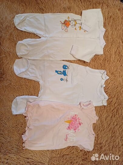 Вещи пакетом на девочку 62 68