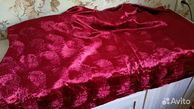 Скатерть винтажная плюшевая