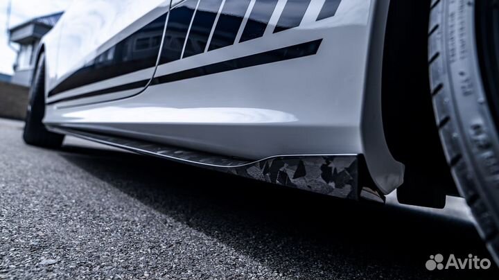 Карбоновые сплитеры на пороги E-Class W213 C238