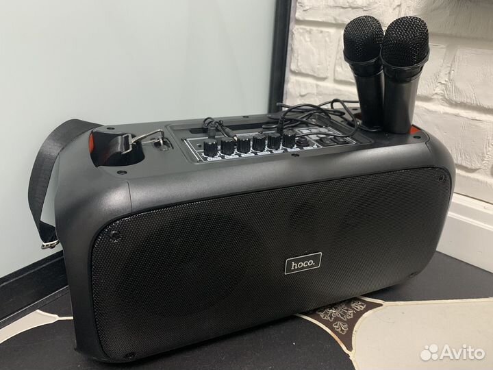 Беспроводная блютуз колонка караоке Hoco