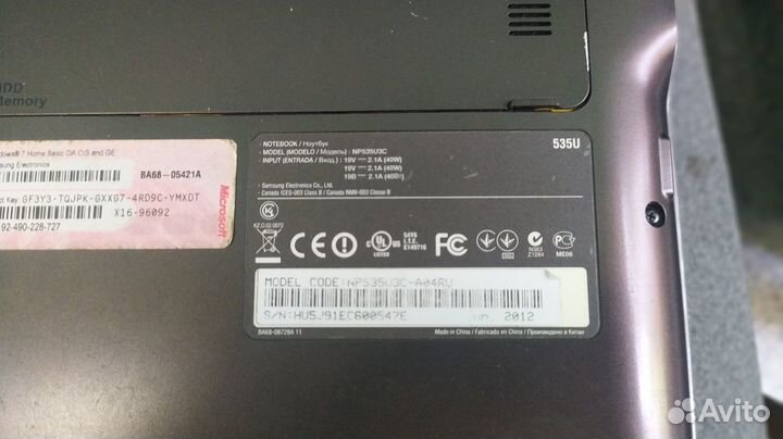 Samsung np535u3c