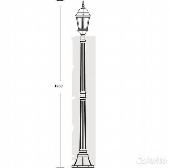 Фонарь-столб садовый уличный Н-1-3м