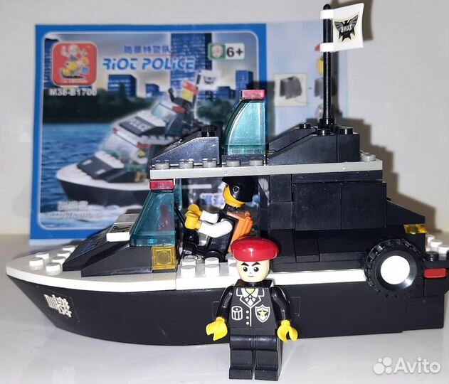Лего конструктор «Полицейский катер» 6+