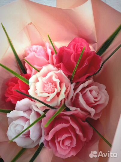 Букет цветов из мыла ручной работы