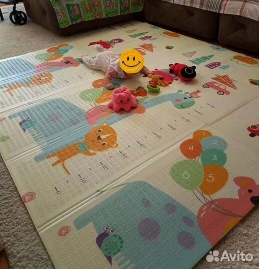Детский коврик для ползания новый (заводской брак)