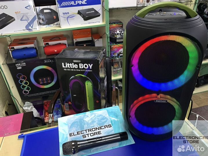 Блютуз Колонка Напольная Remax RB-X9 120 W v.3