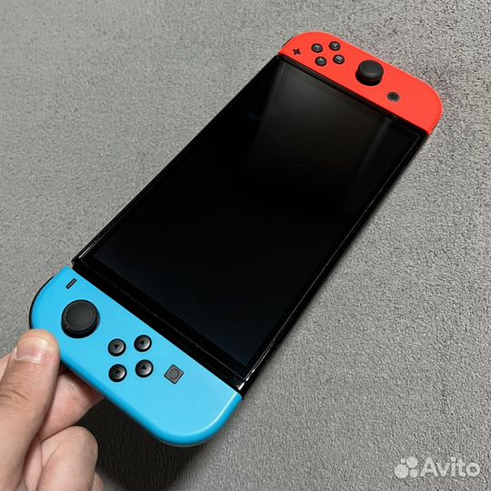 Nintendo Switch Oled Чип + 128Gb + Игры