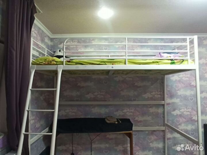 Кровать-чердак Сверта икеа белая