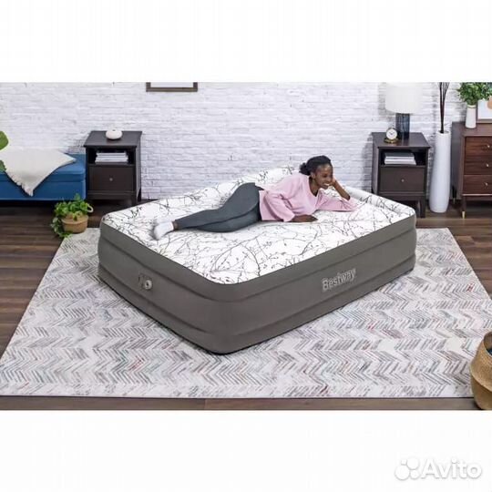 Надувная кровать 152х203х46см, BestWay 67486
