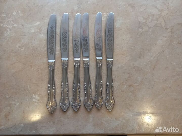 Ножи столовые мельхиор СССР