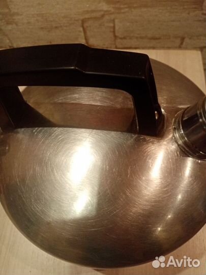 Чайник со свистком 4 литра нержавейка