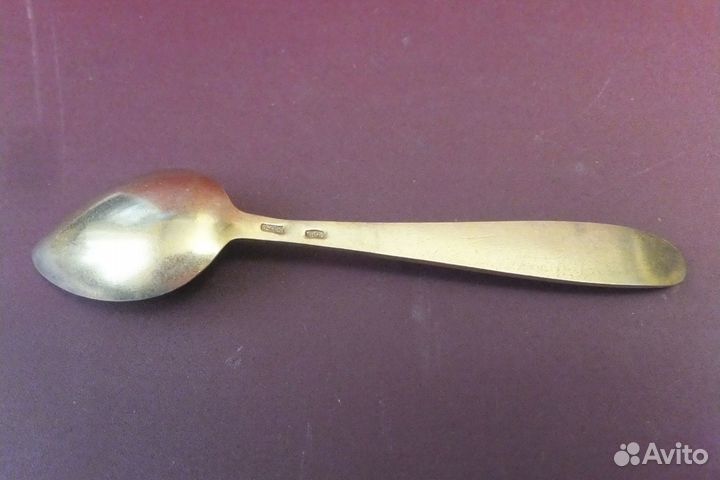 Ложка кофейная. Серебро 916 пр. Серебряная ложка