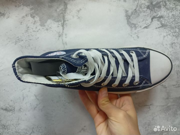 Кеды Converse blue high
