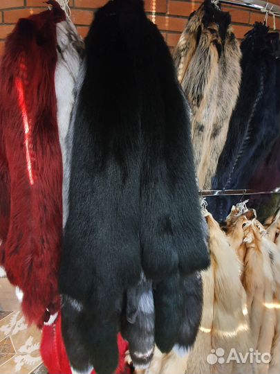 Шкурки песца черный