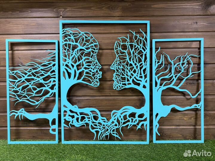 Модульная картина со сквозным резом