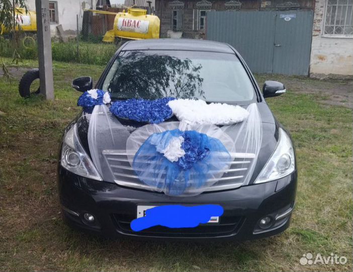 Украшение машины на свадьбу
