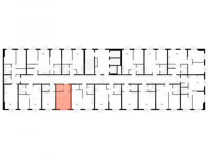 Квартира-студия, 21,7 м², 17/25 эт.