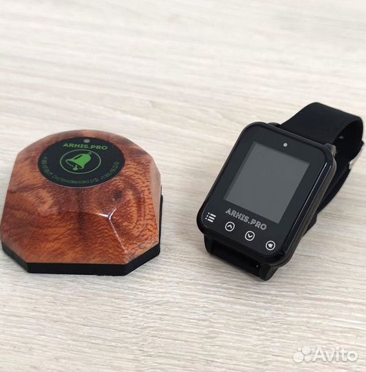 Кнопка вызова официанта Бургер с часами Элит