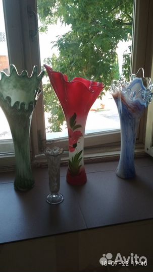 Большие вазы для цветов 30 шт