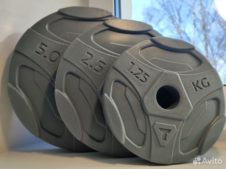 Блины Torneo пвх: 5 Кг; 2,5 Кг; 1,25 Кг