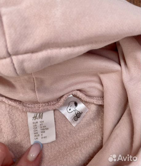 Толстовка hm для девочки 104