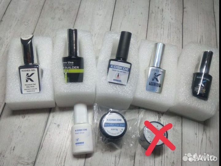 Структур. гель и цветник Kodies,топ Koskoe,клей