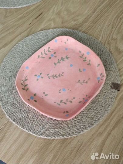 Блюдце керамика ручной работы