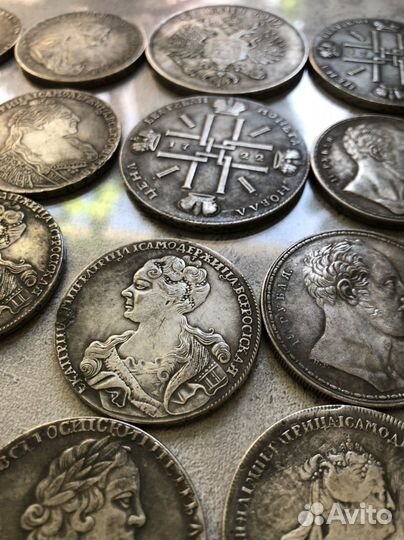 Копии серебряных рублей Российской империи