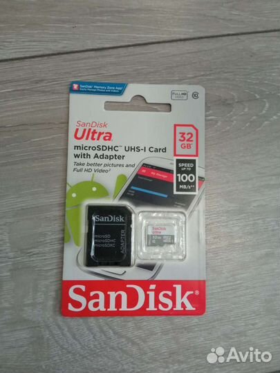 Карта памяти MicroSD 32GB новая