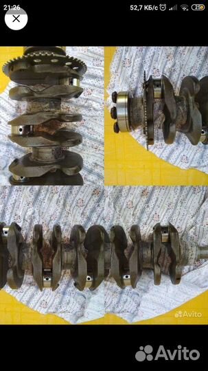 Коленвал honda FIT L15A с вкладышами