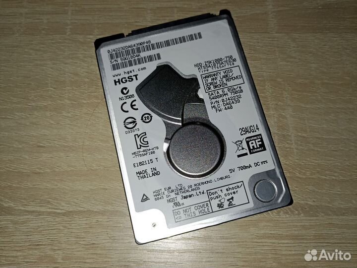 Жесткий диск 750gb hgst