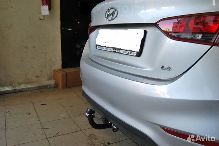 Фаркоп Хендай (Hyundai) Solaris II седан 2017, K