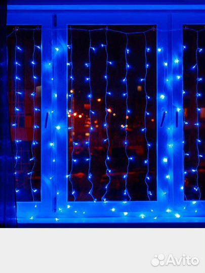 Гирлянда занавес штора