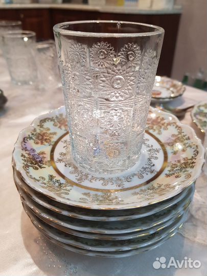 Блюдца под стаканы 6шт