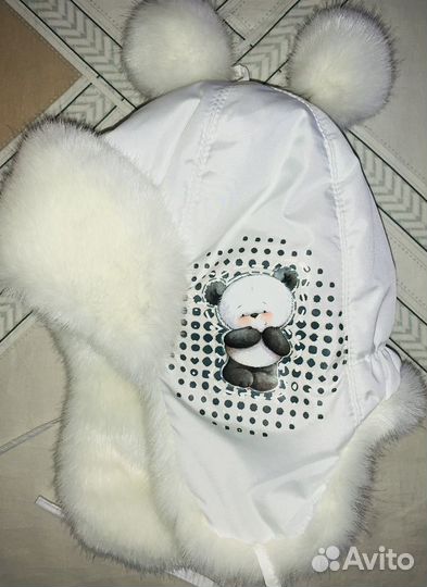 Шапка зимняя для девочки 48-50