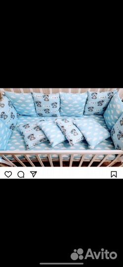 Бортики в кроватку