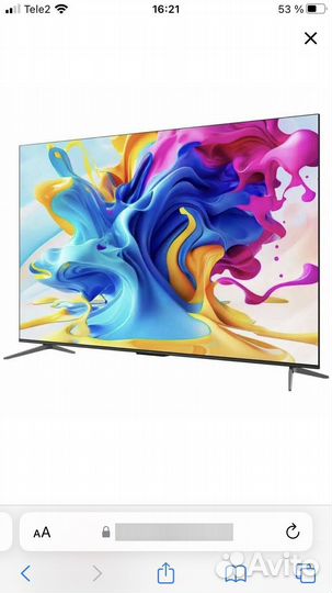 Телевизор tcl 65c647