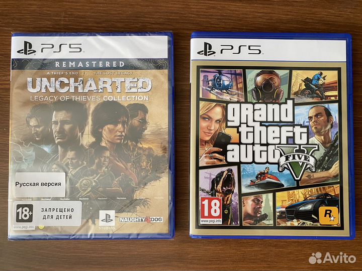 Uncharted & GTA5 для PS5
