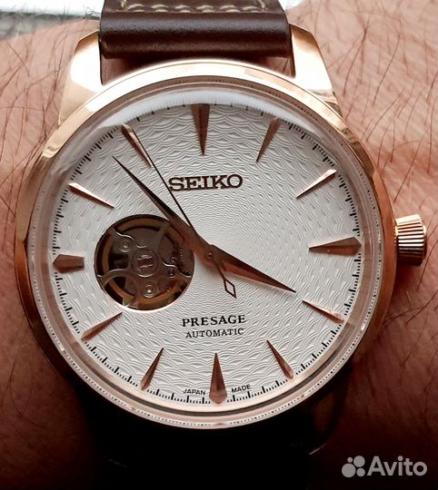 Часы Seiko Presage белые механические