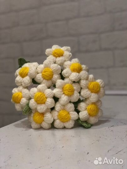 Вязаные букеты