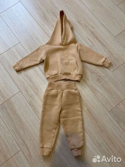 Костюм худи и джогеры с начесом 80