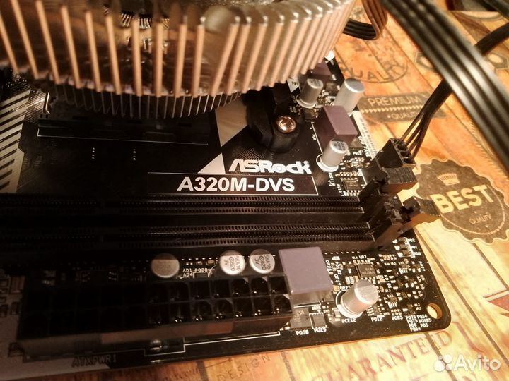 Материнская плата am4 A320M-DVS R4.0 и процом