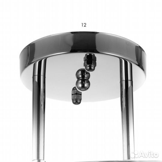 Люстра 2177/3 E27 40Вт хром 50х26х22 см