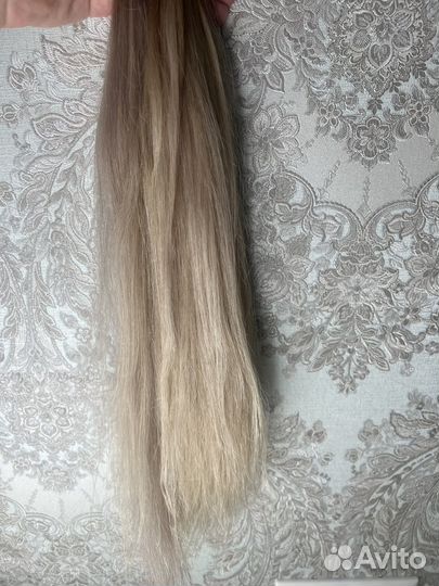 Волосы для наращивания блонд бу
